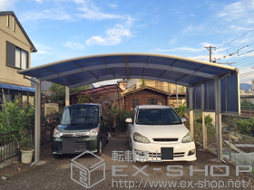 のカーポート レイナツインポートグラン　積雪〜20cm対応＋サイドパネル 施工例