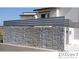 のフェンス・柵 ジオーナフェンス YP型 フリーポールタイプ 施工例