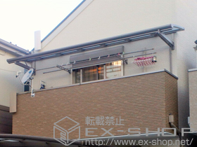 のバルコニー・ベランダ屋根 パワーアルファ L型 ルーフタイプ 単体 積雪〜30cm対応 施工例