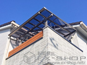 のバルコニー・ベランダ屋根 パワーアルファ F型 屋根タイプ 単体 積雪〜30cm対応 施工例