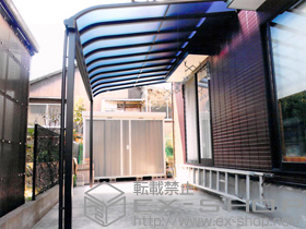 のテラス屋根 ヴェクターテラス R型 テラスタイプ 単体 積雪〜20cm対応 施工例