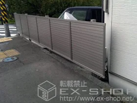 LIXIL ���N�V��(TOEX)�̃t�F���X�E��E�� �v���X�^�t�F���X 5�^ ���ډB�� �A���~���i���g�p �{�H��