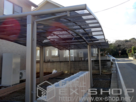 のカーポート カーブポートシグマIII ワイド 積雪〜20cm対応 施工例