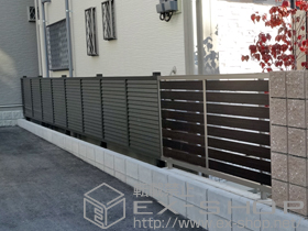 のフェンス・柵 プレスタフェンス8型 フリーポールタイプ 施工例