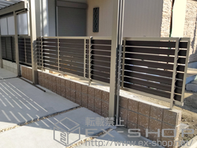 のフェンス・柵 セレビューフェンス RP3型 自在柱式 施工例