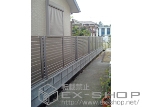 のフェンス・柵 プレスタフェンス7Y型 フリーポールタイプ 施工例