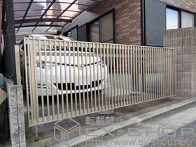 のカーゲート 【特注】オーバードアS2型 手動式 施工例