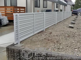 LIXIL ���N�V��(TOEX)�̃t�F���X�E��E�� �v���X�^�t�F���X 8�^ �����[�o�[ �t���[�|�[���^�C�v �{�H��