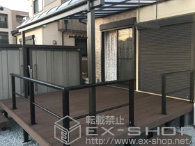 YKKAP�̃E�b�h�f�b�L ���E�b�h�f�b�L 200�{�Ɨ������E�b�h�X�e�b�v2�^�{�V���v�����_���f�b�L�t�F���X8�^�����i�q1�{�^�C�v�� �{�H��