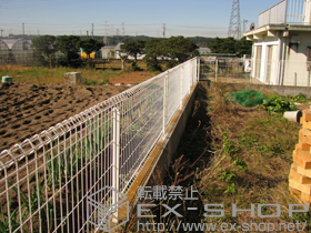 のフェンス・柵 イーネットフェンス1F型 自由柱タイプ 施工例