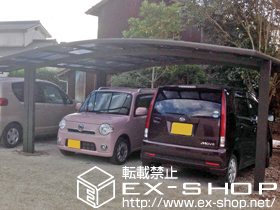 のカーポート カーブポートシグマIII ワイド 積雪〜20cm対応 施工例