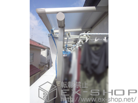 のバルコニー・ベランダ屋根 プレシオステラス F型 屋根タイプ 単体 積雪〜20cm対応 施工例