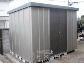 の物置・屋外倉庫 エスケーセブン SK7-150 一般型(SK7-150)＋棚板棚柱セット　1セット 施工例