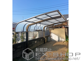 のカーポート テールポートシグマIII 積雪〜20cm対応＋吊り下げ物干し 標準 2本入り×1セット 施工例