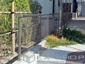 のフェンス・柵 アルメッシュフェンス1型 フリーポールタイプ 施工例