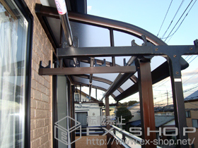 のバルコニー・ベランダ屋根 プレシオステラス R型 屋根タイプ 単体 積雪〜20cm対応 施工例