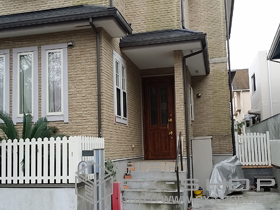 の門扉 レスティン門扉 13型 片開き　門柱使用 施工例