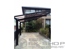 のカーポート カーブポートシグマIII 積雪〜20cm対応＋着脱式サポート 標準 1本入り×2セット 施工例