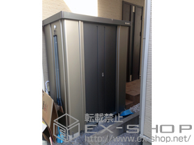 の物置・屋外倉庫 エスケーセブン SK7-35 一般型（ SK7-35 ）＋α棚板棚柱セット　×1セット 施工例