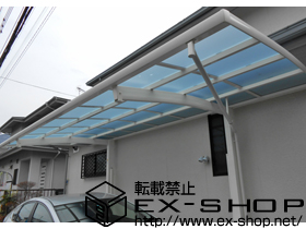 のカーポート レイナポートREグラン 前下がり 耐風圧強度仕様 積雪〜30cm対応 施工例