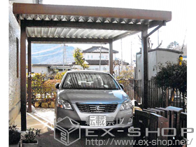 のカーポート ジーポートneo Aタイプ 角柱4本 標準鼻隠し 積雪〜100cm対応 施工例