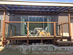 のテラス屋根 ヴェクターテラス F型 テラスタイプ 単体 積雪〜20cm対応 施工例