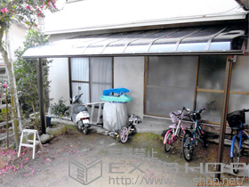 のテラス屋根 ヴェクターテラス R型 テラスタイプ 単体 積雪〜20cm対応 施工例