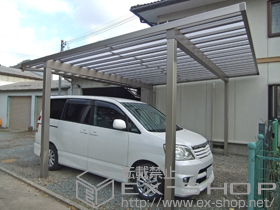 のカーポート ソルディーポート 1500 2台用 積雪〜50cm対応 施工例
