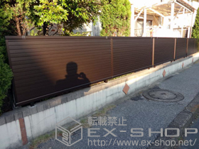 のフェンス・柵 レスティナフェンス7型 自由柱 施工例