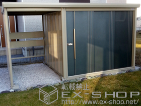 の物置・屋外倉庫 Mr.ストックマン プラスアルファ 一般型（TP-4022）＋TP-4022用オプション 施工例