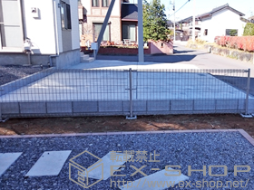 のフェンス・柵 メッシュフェンス M0 間仕切り柱タイプ 施工例