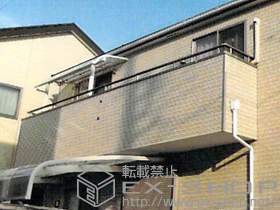 のバルコニー・ベランダ屋根 ライザーテラスII R型 屋根タイプ 単体 積雪〜20cm対応 施工例