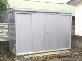 の物置・屋外倉庫 ネクスタ 一般型(NXN-45S)＋別売棚Dセット 施工例