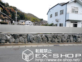 のフェンス・柵 レスティナフェンス8型 自由柱 施工例