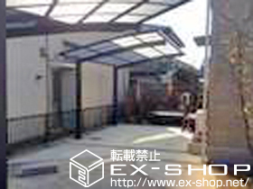 のカーポート カーブポートシグマIII 積雪〜20cm対応＋着脱式サポート（補助柱） ロング柱23用×2 施工例