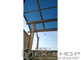 のバルコニー・ベランダ屋根 プレシオステラス R型 屋根タイプ 単体 積雪〜20cm対応 施工例