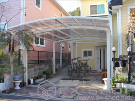 のカーポート カーブポートシグマIII ワイド 積雪〜20cm対応 施工例