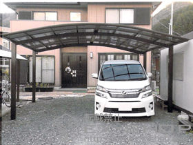 のカーポート プレシオスポート ワイド 積雪〜20cm対応 施工例