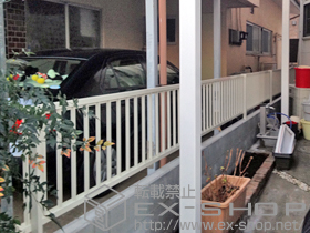 のフェンス・柵 連続フェンス アルクリーン20型 自在柱式 施工例