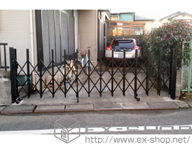 のカーゲート トリップゲート RB型 ノンレール 片開き 38S 施工例