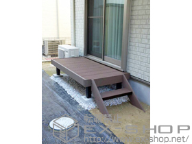 のウッドデッキ リウッドデッキ 200＋リウッドステップ5型 Sタイプ(2段) 施工例