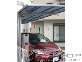 のカーポート カーブポートシグマIII 延長 耐風圧強度仕様 積雪〜30cm対応 施工例