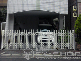 のカーゲート レイオス3型(ペットガード) ノンレール 片開き　54S 施工例