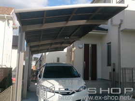 のカーポート カーブポートシグマIII 縦連棟 積雪〜20cm対応 施工例