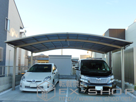 のカーポート カーブポートシグマIII ワイド 積雪〜20cm対応 施工例