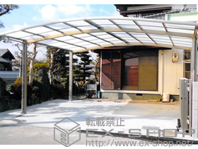 のカーポート カーブポートシグマIII ワイド 積雪〜20cm対応 施工例