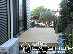 のウッドデッキ レストステージ 幕板納まり 施工例