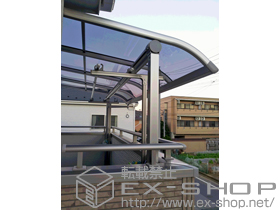 のバルコニー・ベランダ屋根 プレシオステラス R型 屋根タイプ 単体 積雪〜20cm対応 施工例