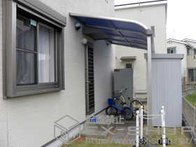 のテラス屋根 プレシオステラス R型 テラスタイプ 単体 積雪〜20cm対応 施工例