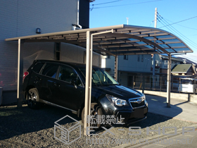 のカーポート カーブポートシグマIII ワイド 積雪〜20cm対応 施工例